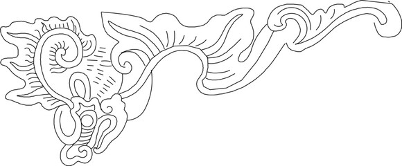 Sketch illustration vector design drawing accessories traditional vintage ethnic classic carving