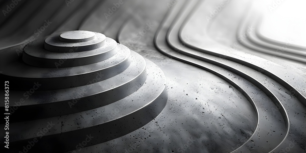 Poster visualizing the intersection of mathematics and art in abstract patterns and textures