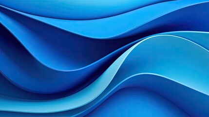 Obraz premium Abstract wallpaper background with smooth and curved lines created by folding paper in the shape of waves