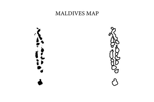 Maldives region map