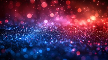 Obraz premium Red and blue color space galaxy abstract background. USA election political parties. Republicans vs Democrats