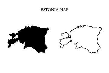 Estonia region map