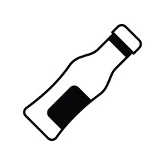 bear bottle icon with white background vector stock illustration