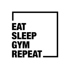 Fototapeta premium eat sleep gym repeat