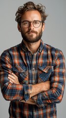 annoying british person, white background