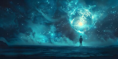 Ethereal Cosmic of Scientific Discovery in the Futuristic Realm of Imagination and Wonder