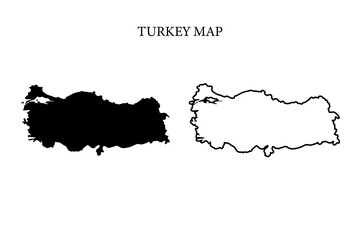 Obraz premium Turkey region map