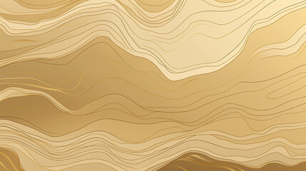 Abstract gold line wave background. black background with gold wave lines curved wavy sparkle with copy space for text. Three-dimensional wave and black, gold background.