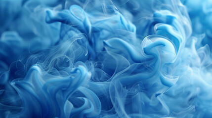 Obraz premium serene abstract smokey backgrounds with blue naturally flowing smoke, featuring abstract smokey backgrounds