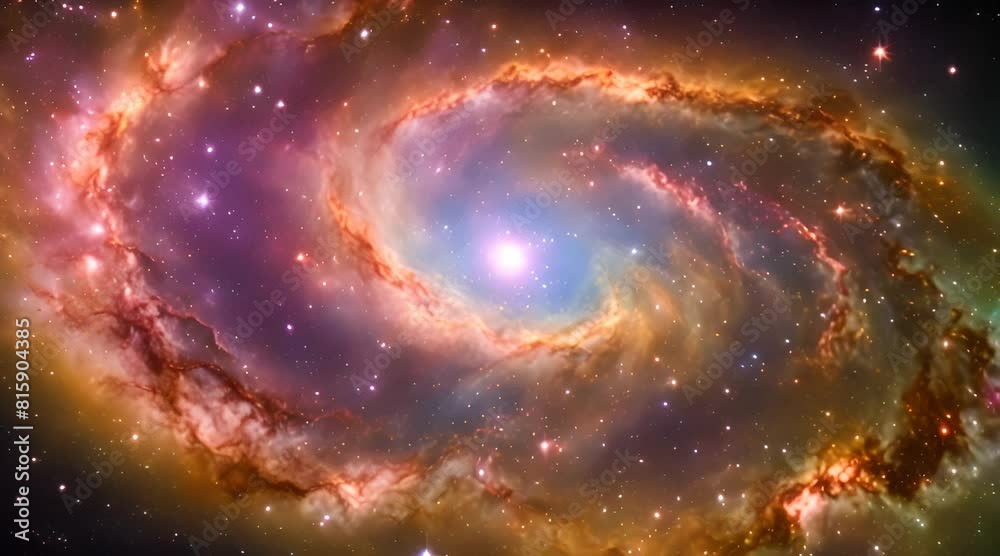 Wall mural amazing colorful galaxy in outer space
