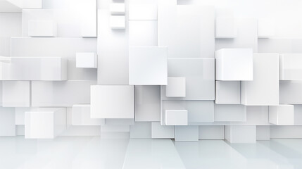 Naklejka premium abstract white background with squares