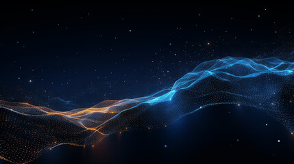 Abstract Futuristic digital technology Background.