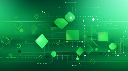 Abstract Futuristic technology green Background.