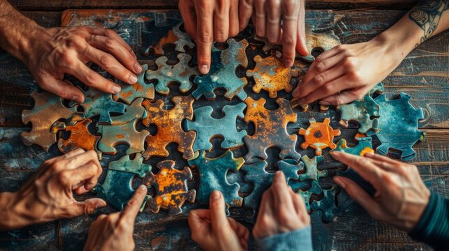 team building activities, an image showcasing teamwork in action as members collaborate, communicate, and unify to tackle challenges, embodying vital core values