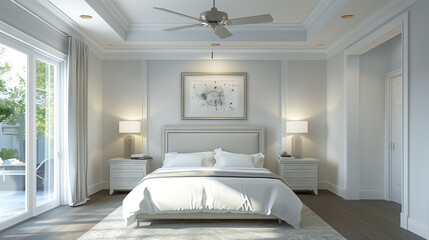 interior of a modern and simple bedroom