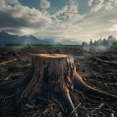 Deforestation and the environment, habitat loss and environmental disaster.