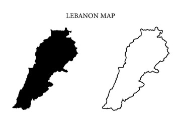Lebanon region map