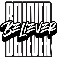 Believer Typography Design for Streetwear Brand