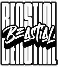 Beastial Typography Design for Streetwear Brand