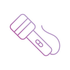 mic icon with white background vector stock illustration