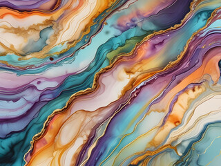 Colorful watercolor textured water pattern