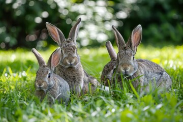 Cute adorable rabbit pet close up