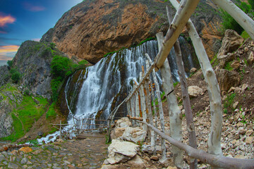 The Kapuzbasi Waterfalls in Aladaglar National Park 156 km (97 miles) south of Urgup and east of...