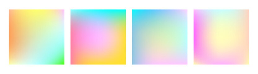Obraz premium Set of vector colorful gradient backgrounds