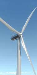 A wind turbine is a device that converts the kinetic energy of the wind into electrical energy.