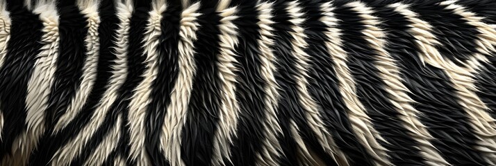 Obraz premium animal print design, elegant zebra fur design with intricate details, perfect for adding sophistication to your creative projects