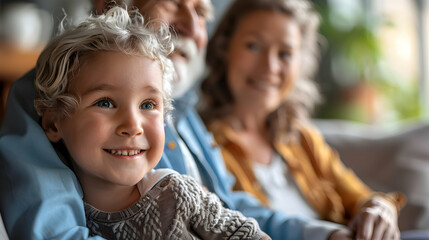 Obraz premium Empowering Grandparents: Leading a Caregiving Workshop with Confidence and Inclusion, Showcasing Diverse Family Configurations and Expertise