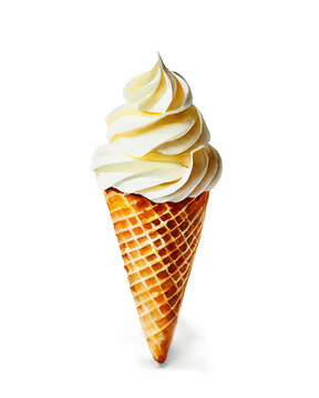 recommend clip art: ソフトクリームのイラスト　白背景の切り抜き