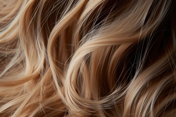 Naklejka premium High-resolution image showcasing the beautiful texture of styled wavy hair