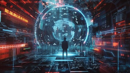 ai compliance and regulatory measures concept audit trails and reports ensuring ethical ai development digital illustration