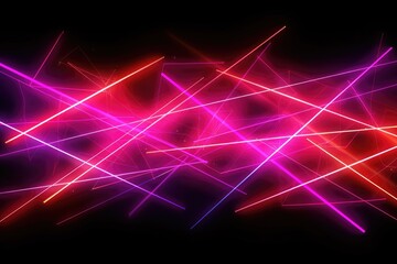 Obraz premium abstract art of a neon synthwave grid background wallpaper design images