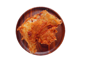 Crispy Fried Chicken Drumsticks on a white background