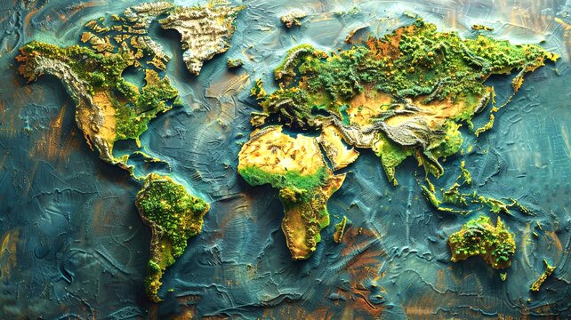 biomes of the planet ecosystems on a world map