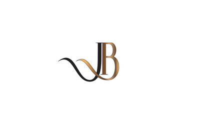 JB, BJ , J , B , Abstract Letters Logo Monogram	