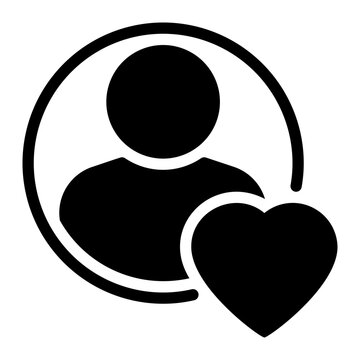 heart glyph icon