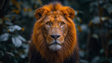 Fototapeta premium lion fighing over Massai marah jungle in south africa 4K Wallpaper created by ai