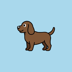 dachshund dog illustration