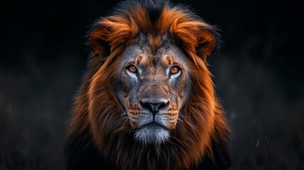 Fototapeta premium lion fighing over Massai marah jungle in south africa 4K Wallpaper created by ai