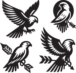 falcon vector ilastration