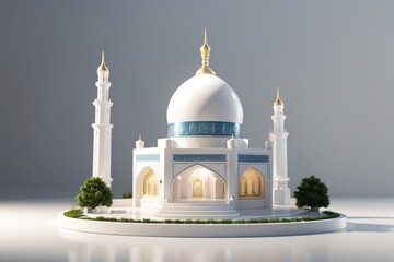 Obraz premium 3d rendering of mosque
