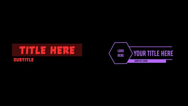 Retro Old School Video Game Lower Thirds Bundle