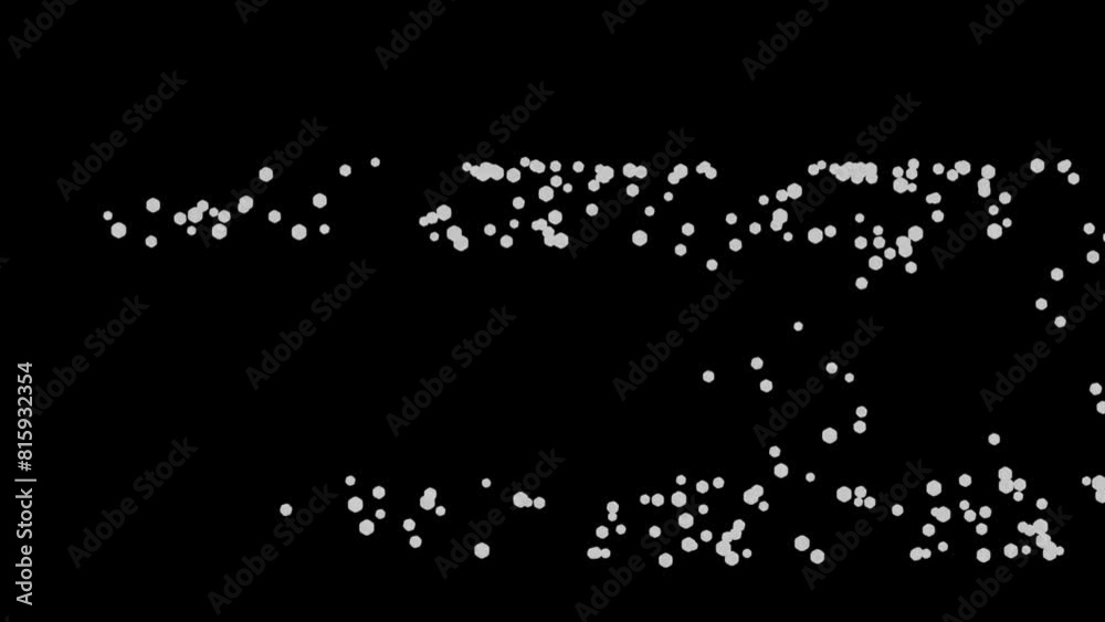 Wall mural abstract shiny dots particles dust shine light bokeh floating on black background. glowing particles