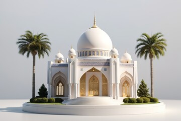 Obraz premium 3d rendering of mosque