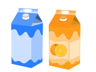 Juice box on white background.