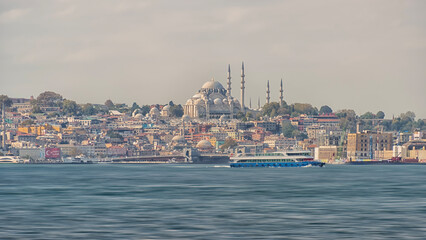 Fototapeta premium Istanbul City in the evening, Turkey