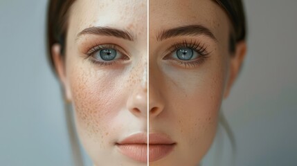 Woman demonstrating the result of good skincare with her smooth and radiant complexion